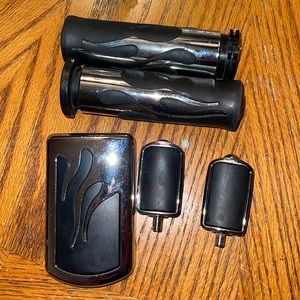 Flame custom bike Harley motor cycle parts